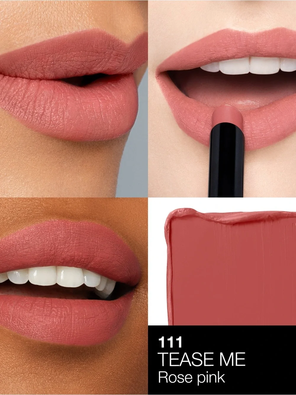 NARS Powermatte Tease Me 111 Rose Pink Matte Lipstick NWT